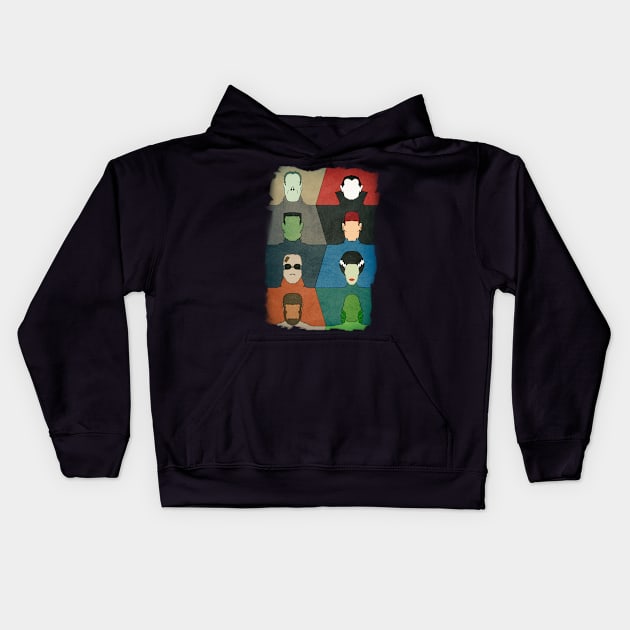 Universal Monsters Kids Hoodie by sbsiceland